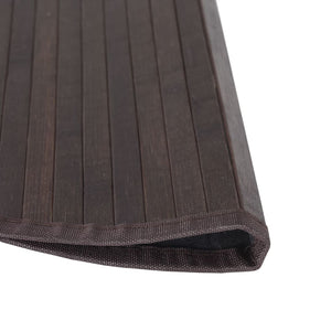 vidaXL Round Rug Dark Brown 100 cm Bamboo