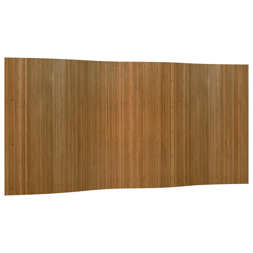 vidaXL Room Divider Brown Width 400 cm Height 165 cm Bamboo
