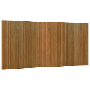 vidaXL Room Divider Brown Width 400 cm Height 165 cm Bamboo