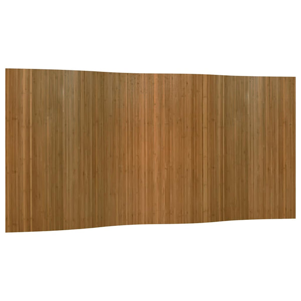 vidaXL Room Divider Brown Width 400 cm Height 165 cm Bamboo
