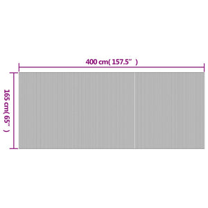 vidaXL Screen Light Natural Width 400 cm Height 165 cm Bamboo