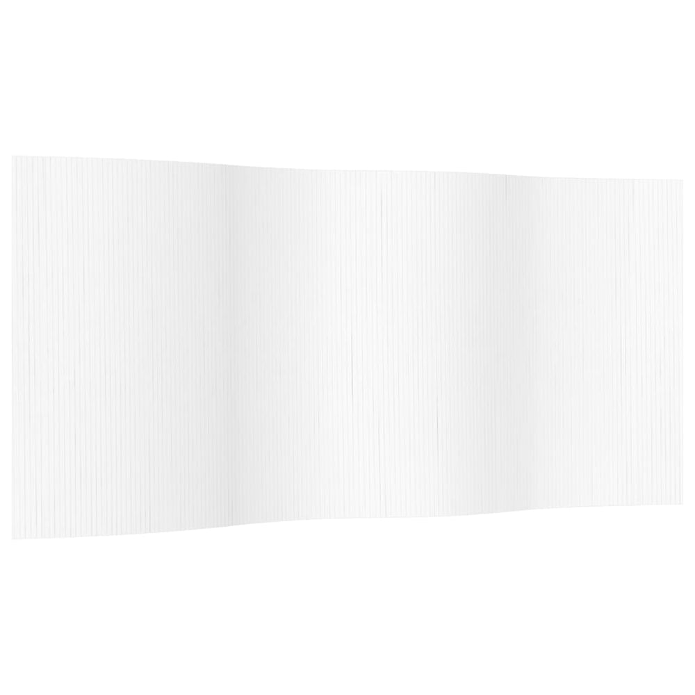 vidaXL Room Divider White Width 400 cm Height 165 cm Bamboo