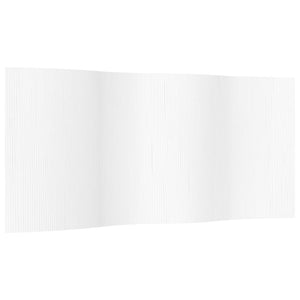 vidaXL Room Divider White Width 400 cm Height 165 cm Bamboo