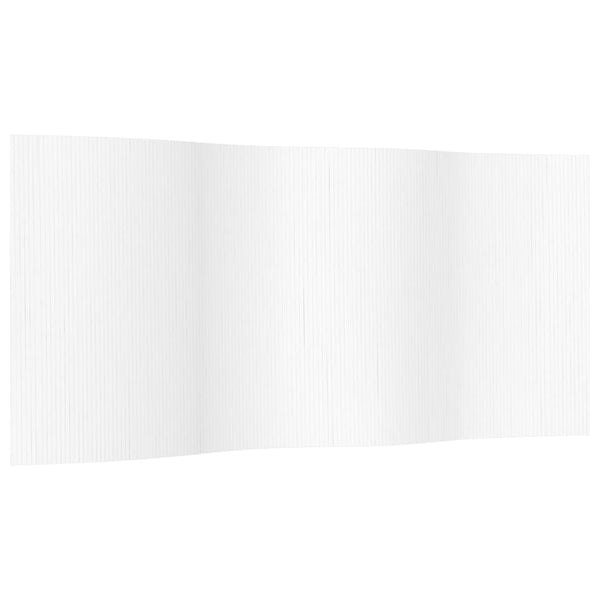 vidaXL Room Divider White Width 400 cm Height 165 cm Bamboo