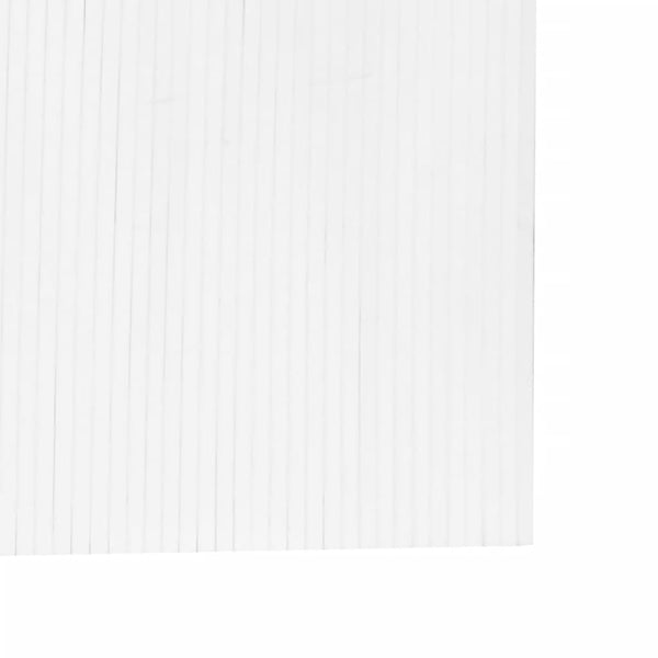 vidaXL Room Divider White Width 400 cm Height 165 cm Bamboo