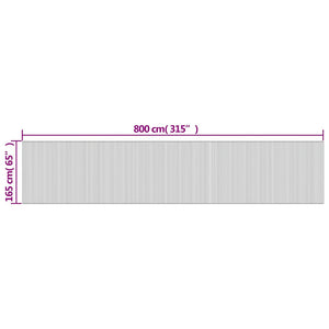 vidaXL Room Divider Brown Width 800 cm Height 165 cm Bamboo
