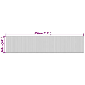 vidaXL Room Divider Dark Brown Width 800 cm Height 165 cm Bamboo