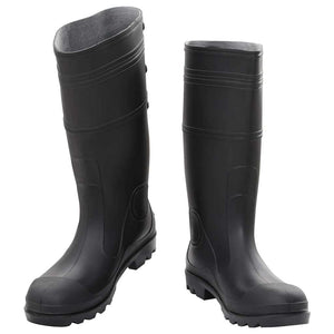 vidaXL Rubber Boots Black Size 45 PVC