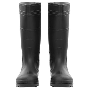 vidaXL Rubber Boots Black Size 45 PVC