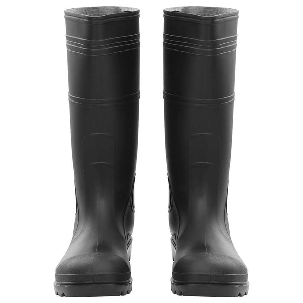 vidaXL Rubber Boots Black Size 45 PVC