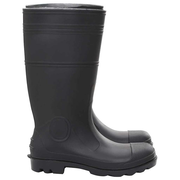 vidaXL Rubber Boots Black Size 45 PVC