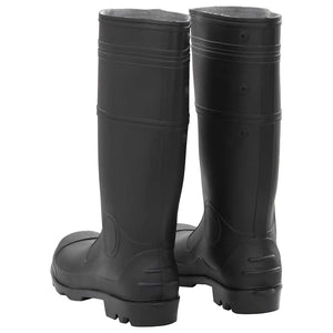 vidaXL Rubber Boots Black Size 45 PVC