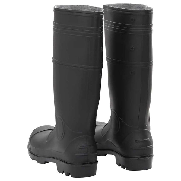 vidaXL Rubber Boots Black Size 45 PVC
