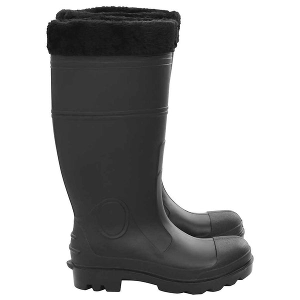 vidaXL Wellington Boots with Removable Lining Black Size 38 PVC
