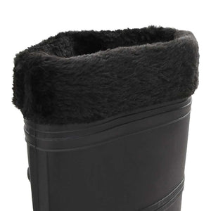 vidaXL Wellington Boots with Removable Lining Black Size 38 PVC