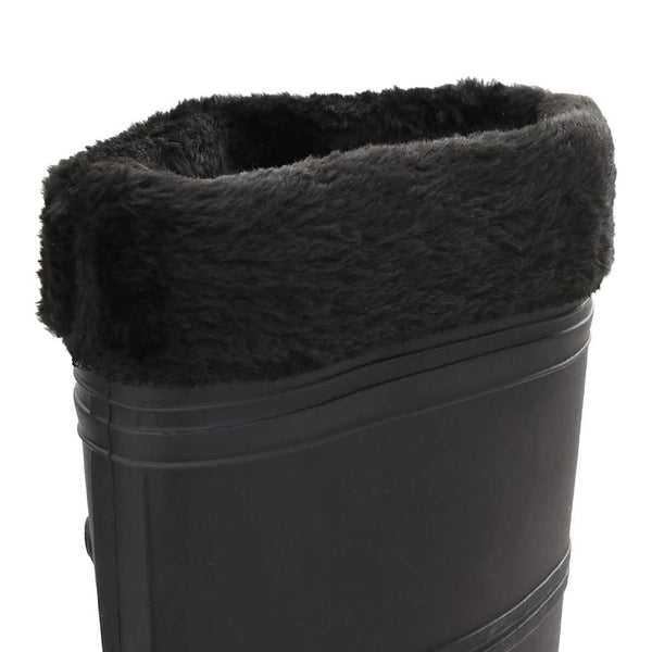 vidaXL Wellington Boots with Removable Lining Black Size 38 PVC