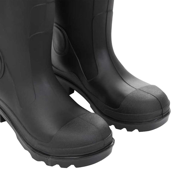 vidaXL Wellington Boots with Removable Lining Black Size 38 PVC