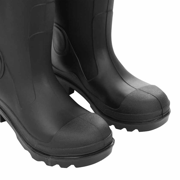 vidaXL Wellington Boots with Removable Lining Black Size 39 PVC