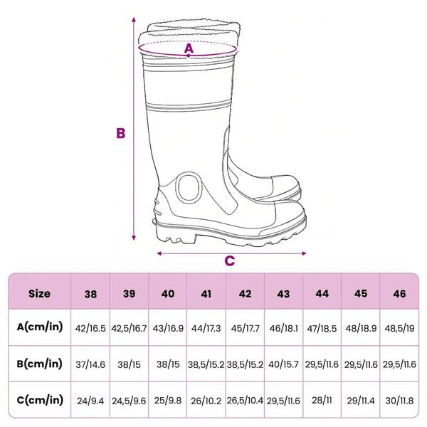 vidaXL Rubber Boots with Removable Lining Black Size 40 PVC