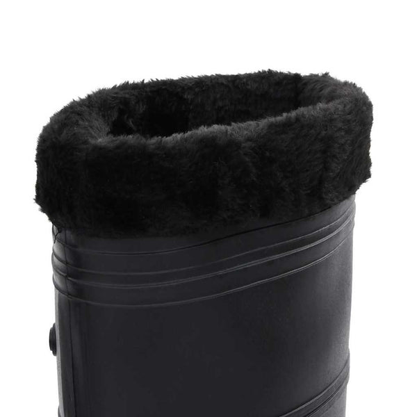 vidaXL Wellington Boots with Removable Lining Black Size 41 PVC