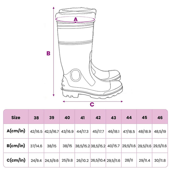vidaXL Rubber Boots with Removable Lining Black Size 45 PVC