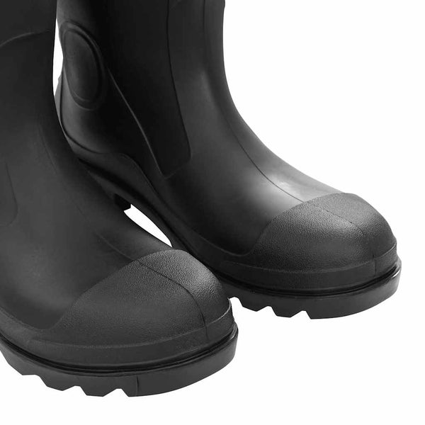 vidaXL Rubber Boots with Removable Lining Black Size 46 PVC