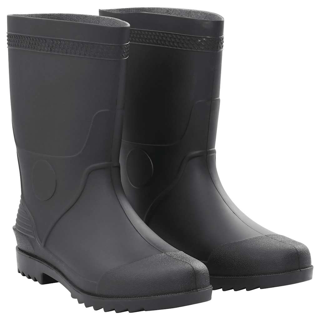 vidaXL Rubber Boots Black Size 46 PVC