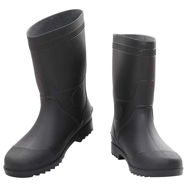 vidaXL Rubber Boots Black Size 46 PVC