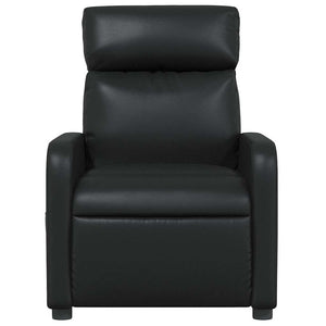 vidaXL Recliner Black Faux Leather