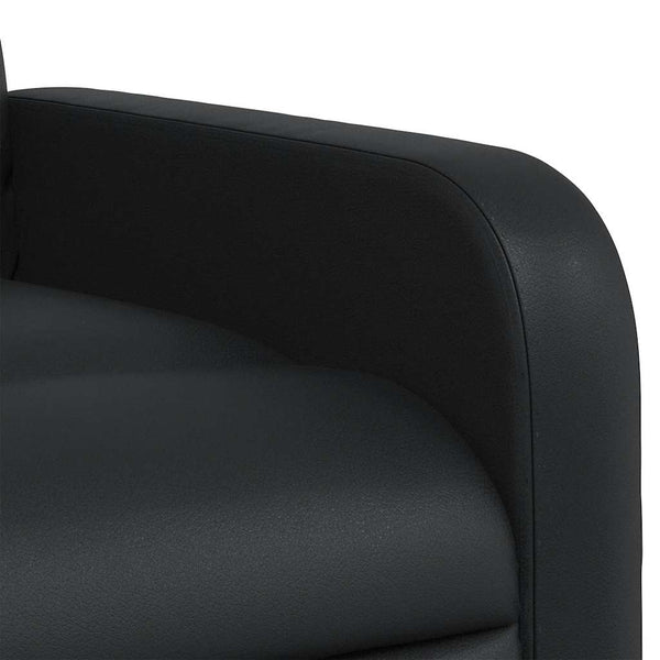 vidaXL Recliner Black Faux Leather