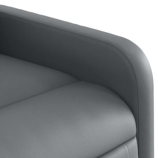 vidaXL Recliner Grey Faux Leather