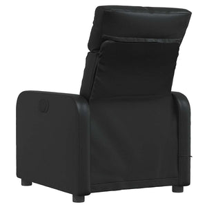 vidaXL Massage Chair Black Faux Leather