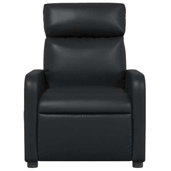 vidaXL Massage Chair Black Faux Leather