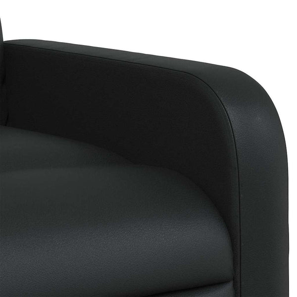 vidaXL Massage Chair Black Faux Leather