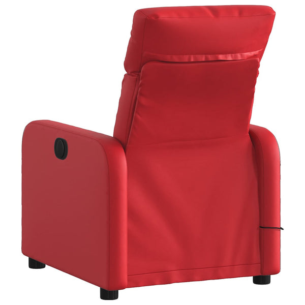 vidaXL Massage Chair Red Artificial Leather