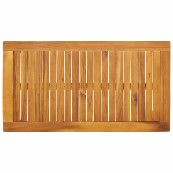 vidaXL Garden Dining Table 100x55x45 cm Solid Acacia Wood