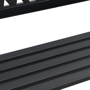 vidaXL Garden Bench Black 120 cm Steel