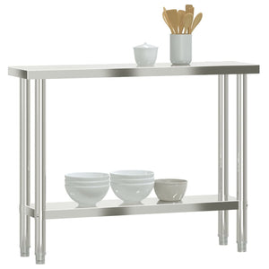 Edelstahl Küchentisch Arbeitstisch 110cm