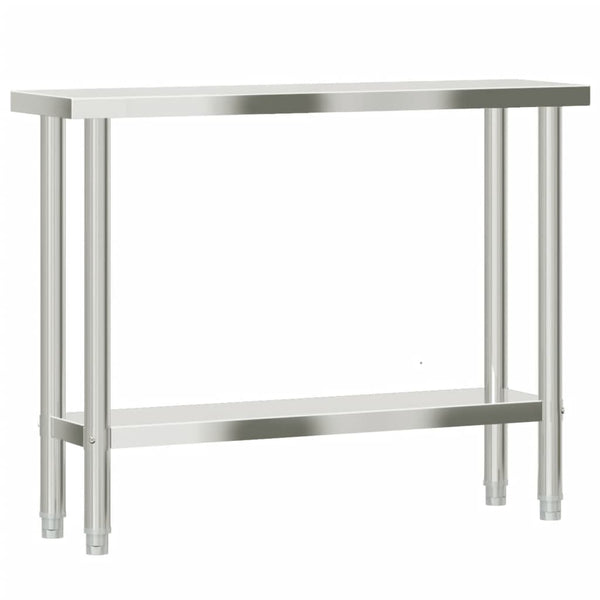 Edelstahl Küchentisch Arbeitstisch 110cm