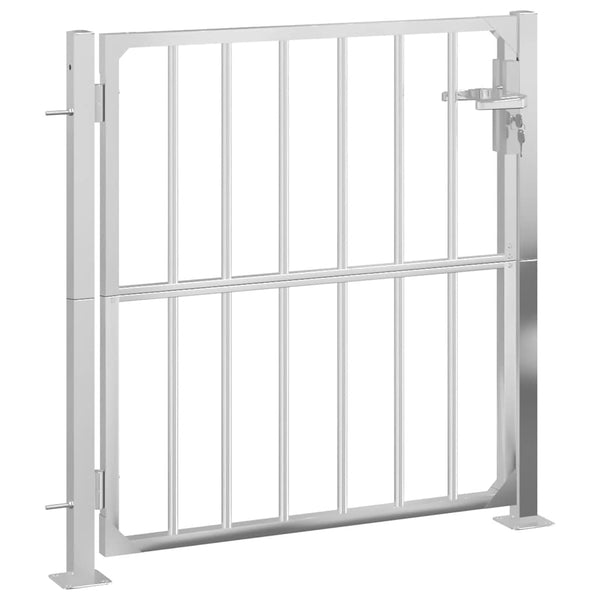 vidaXL Garden Gate 100 x 95 cm Stainless Steel