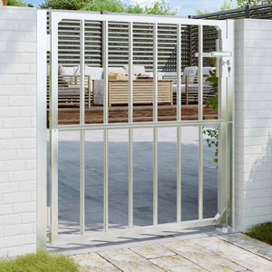 vidaXL Garden Gate 100 x 95 cm Stainless Steel