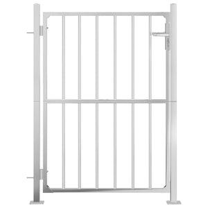 vidaXL Garden Gate 100 x 145 cm Stainless Steel