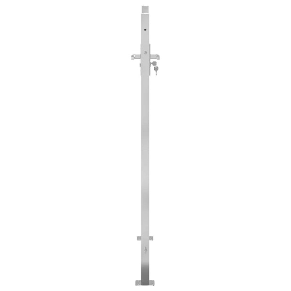 vidaXL Garden Gate 100 x 145 cm Stainless Steel