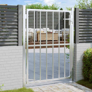 vidaXL Garden Gate 100 x 145 cm Stainless Steel