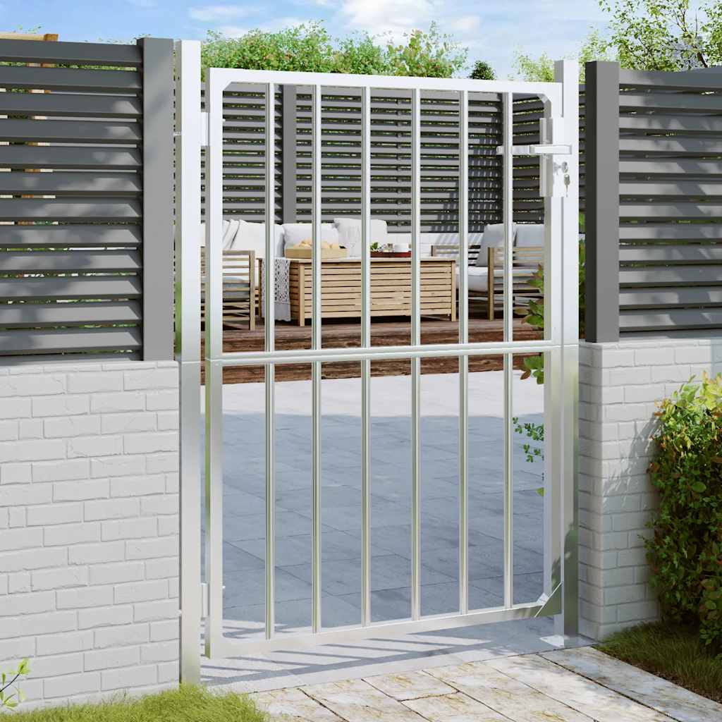 vidaXL Garden Gate 100 x 145 cm Stainless Steel