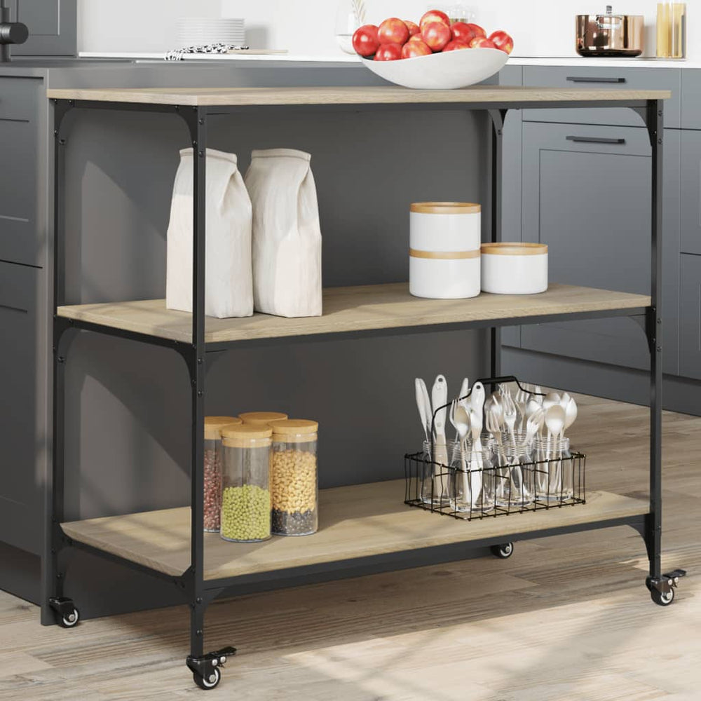 Küchenwagen Sonoma-Eiche 102x50x95 cm