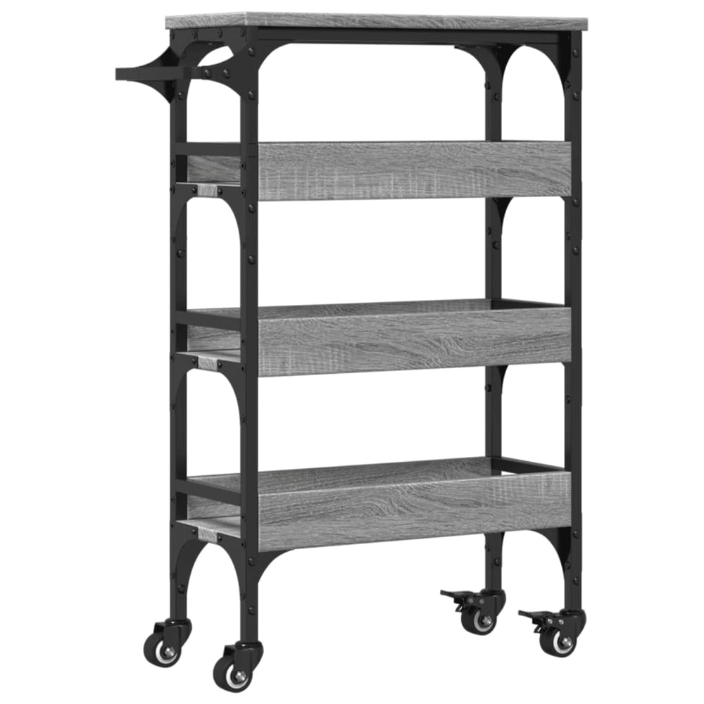 Küchenwagen Grau Sonoma 53x20x76 cm