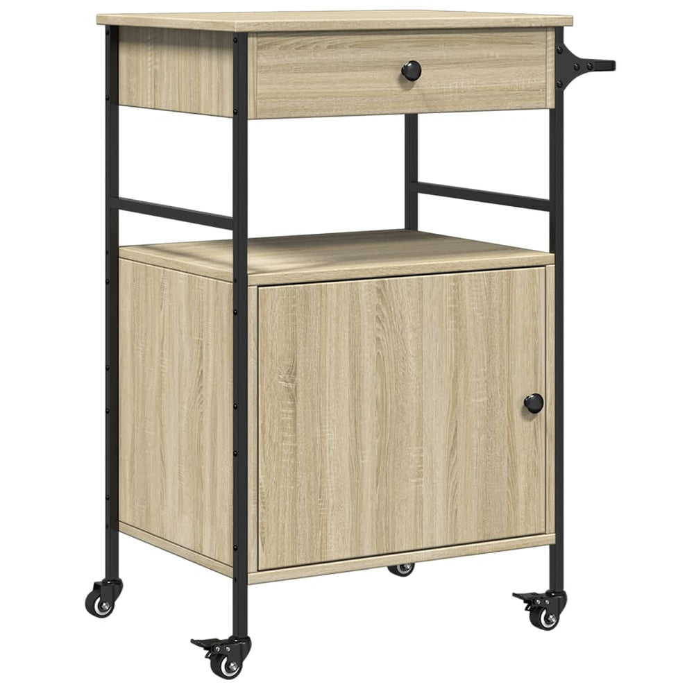 Küchenwagen Sonoma-Eiche 56x43x89,5 cm