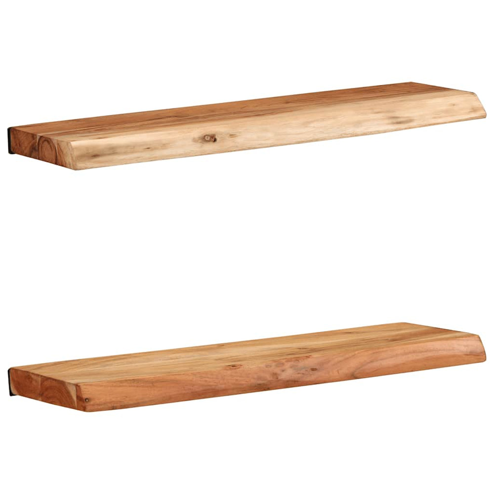 Akazie Wandregale 60x20 cm, 2er Set