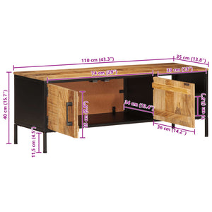 TV-Schrank Mango Massivholz 110 cm